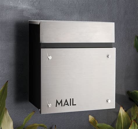 steel letter boxes|stainless steel wall mounted letterbox.